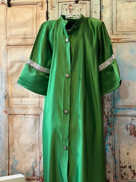 BOTTON DRESS GREEN (BRIDAL)